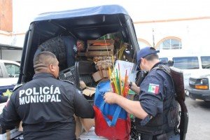 Más de 800 kilogramos de explosivos fueron decomisados por la Policía Municipal