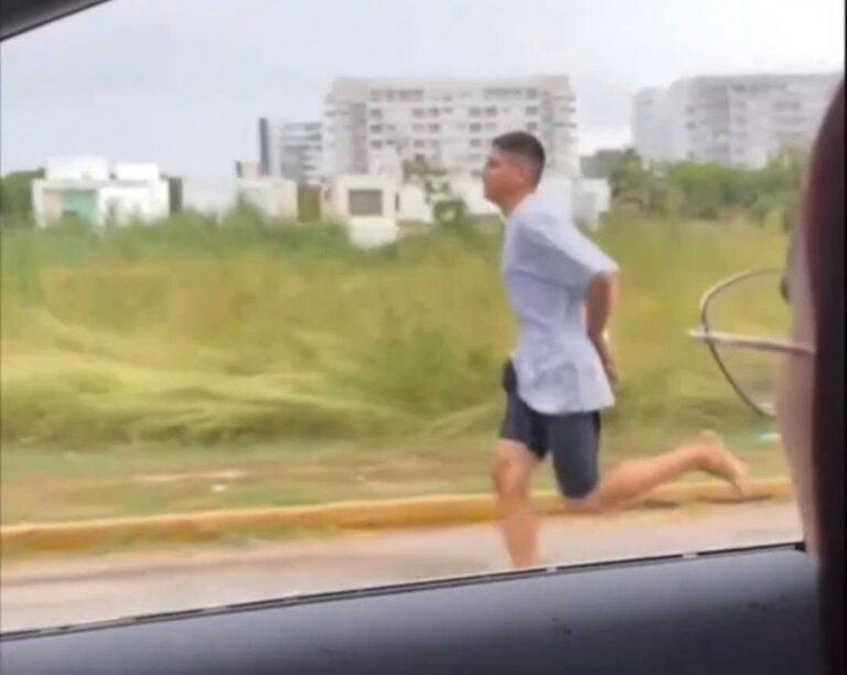 Detienen a sujeto que intentó escapar descalzo y esposado en el norte de Mérida