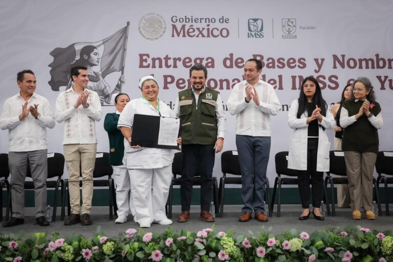 FORTALECEN AL IMSS YUCATÁN CON 124 BASES LABORALES