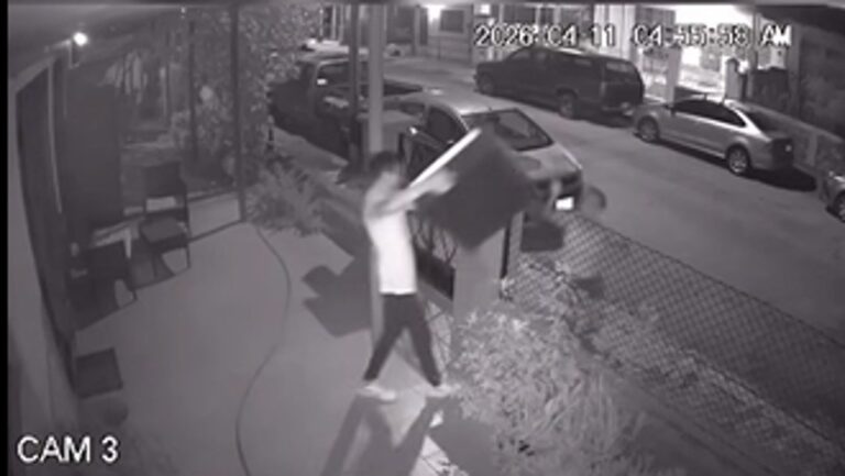 Captan robo en la colonia Alemán: brinca reja y se lleva muebles con cómplice