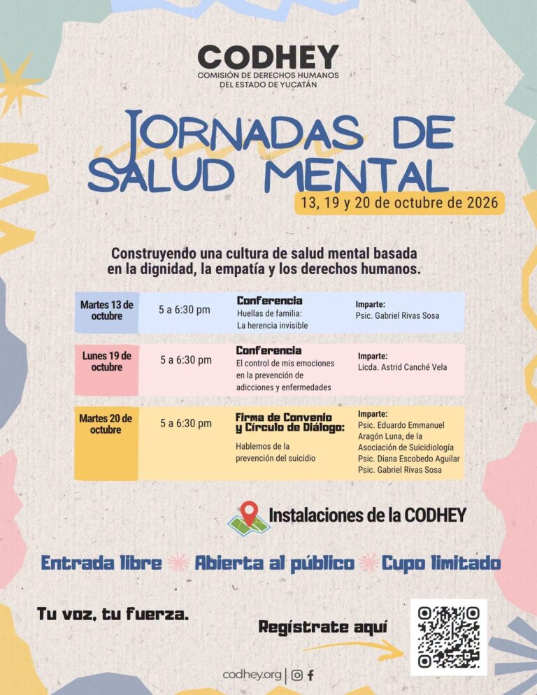 # CODHEY abre espacios de diálogo sobre salud mental, emociones y prevención del suicidio